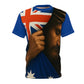 Australian Pride Unisex Cut & Sew Tee Blue