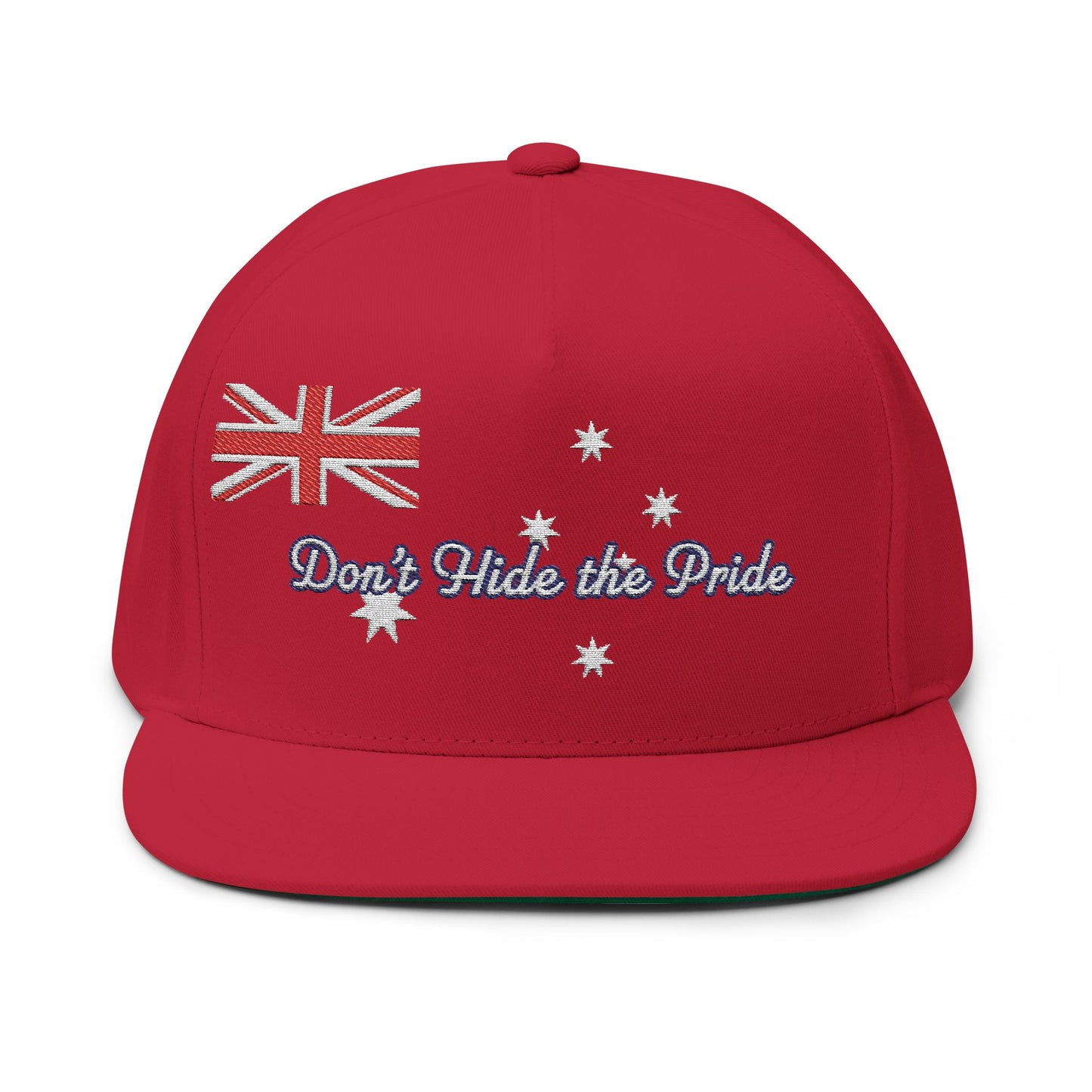 Aussie Pride Flat Bill Cap