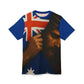 Australian Pride Unisex Cut & Sew Tee Blue